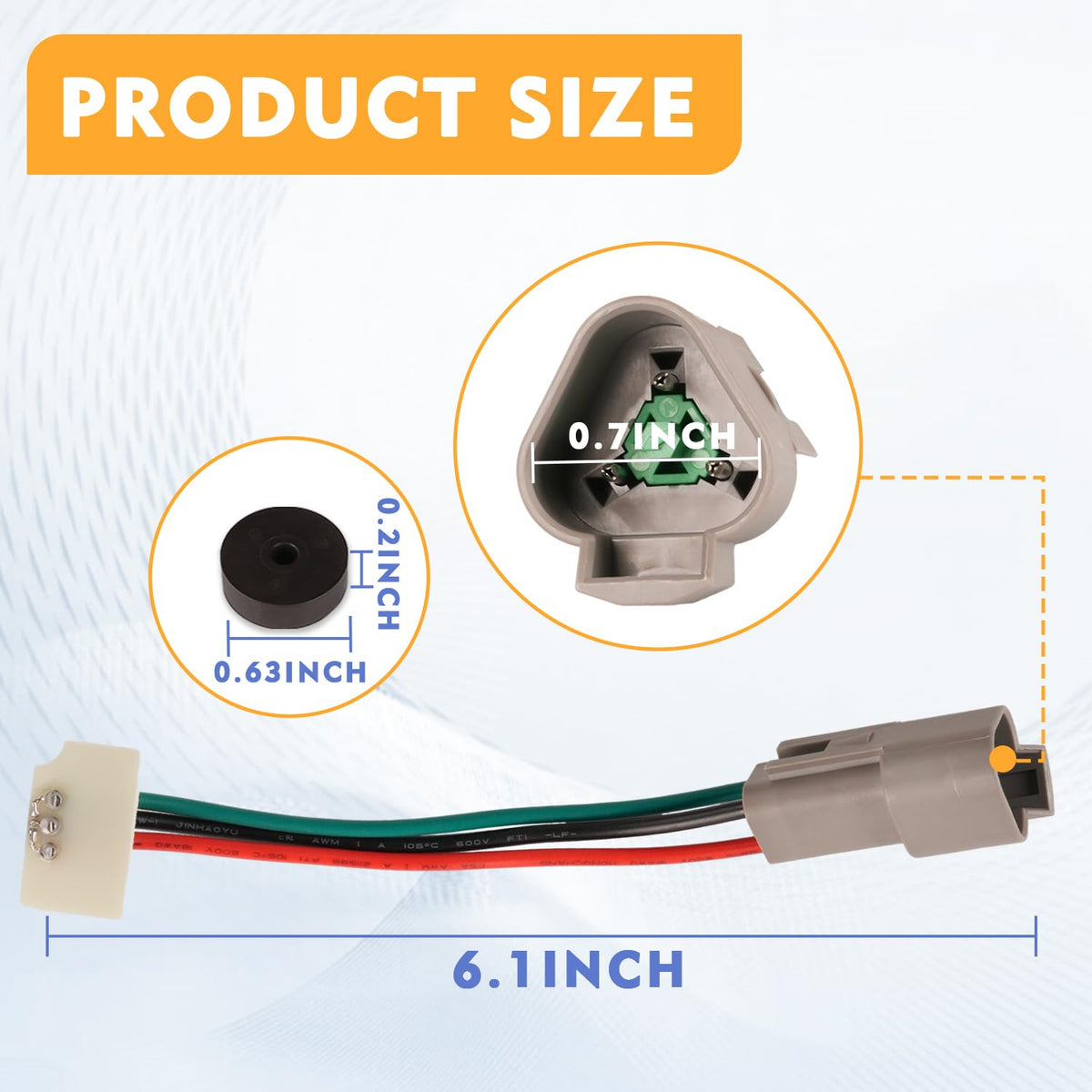 OEM-compatible sensor for Club Car DS 1997-2002 GE motor