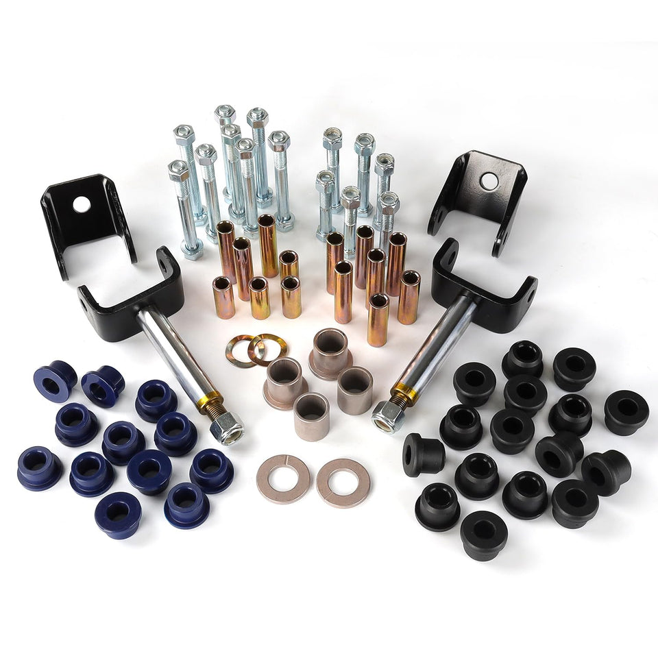 CLUBRALLY DS front end bushing kit box improves steering feel and durability.