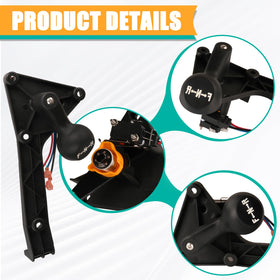 CLUBRALLY Club Car DS shifter back view shows sturdy internals.