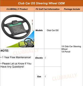 CLUBRALLY DS wheel fits Club Car DS reliably with OEM-style compatibility