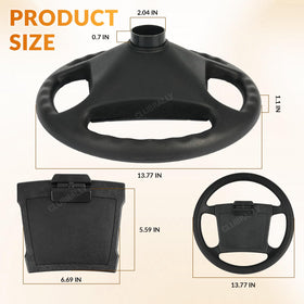 CLUBRALLY Club Car DS steering wheel OEM 1016156/1016219 compatible design.