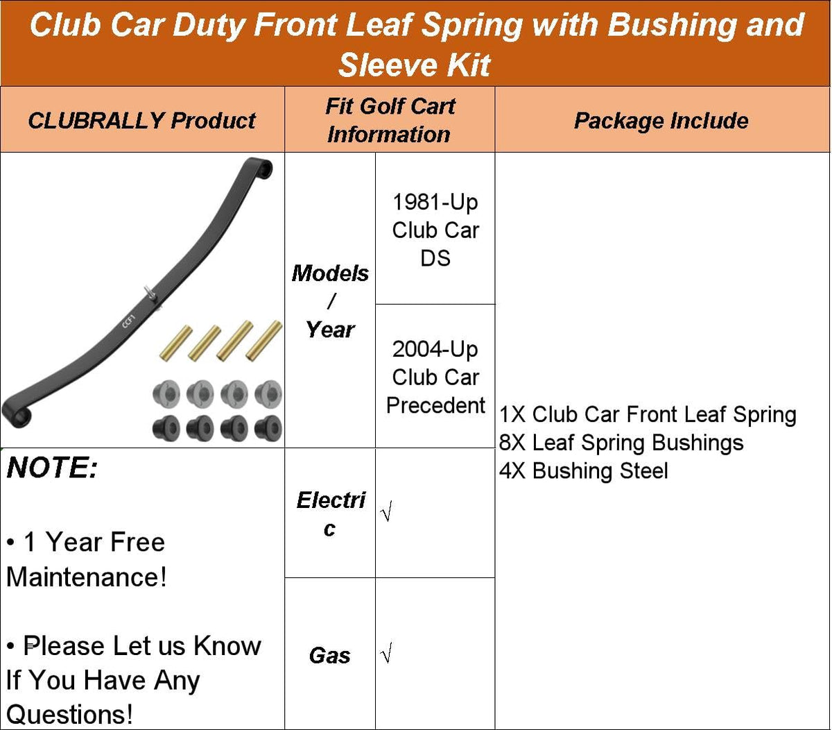 CLUBRALLY front suspension upgrade for Club Car golf carts