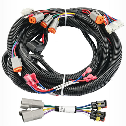 ClubRally Club Car Precedent wiring harness closeup showing durable copper core wiring