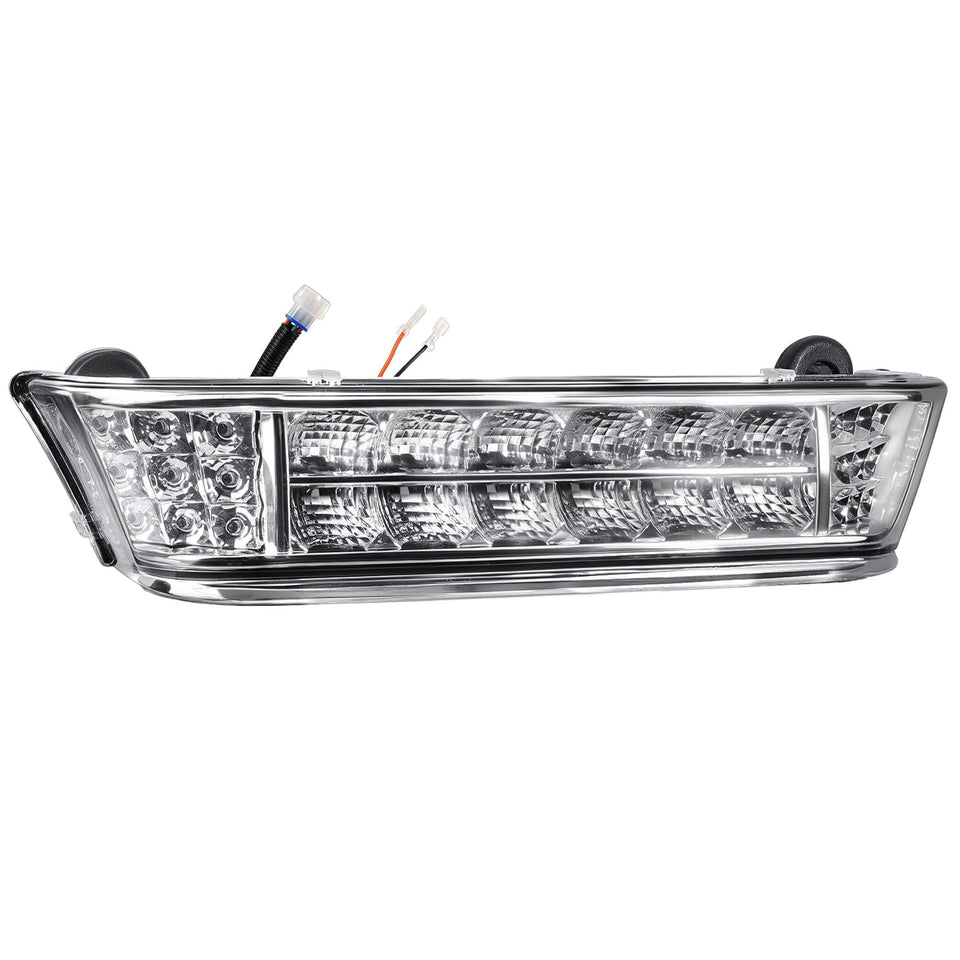 CLUBRALLY Club Car Precedent LED headlight bar front view for improved visibility.