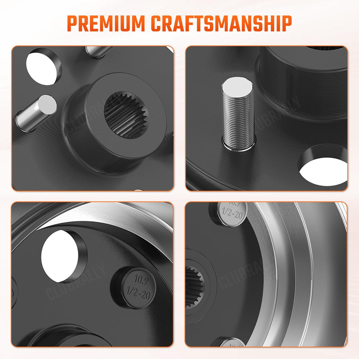 CLUBRALLY Columbia brake drum assembly with large‑hole design for tough use