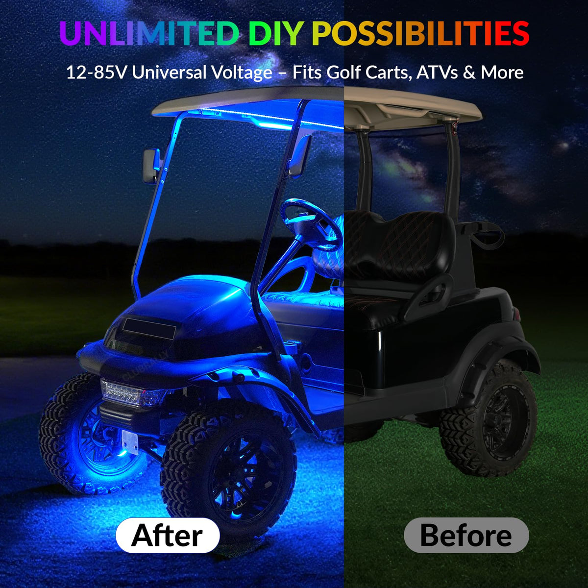 ClubRally control box and wiring simplify easy installation on any cart.