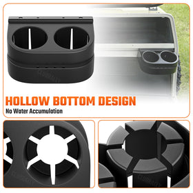 ClubRally DS cup holder side profile highlighting convenient reach while driving