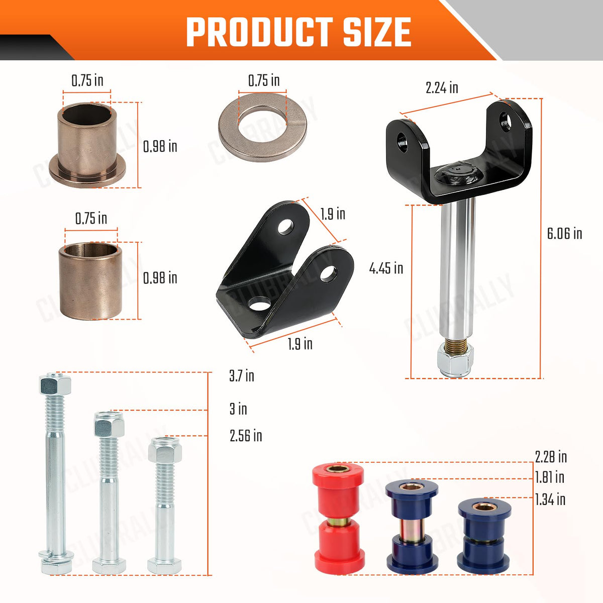 ClubRALLY DS delta upper clevis promotes precise alignment.