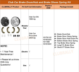 CLUBRALLY durable brake parts built for long lasting performance on golf carts