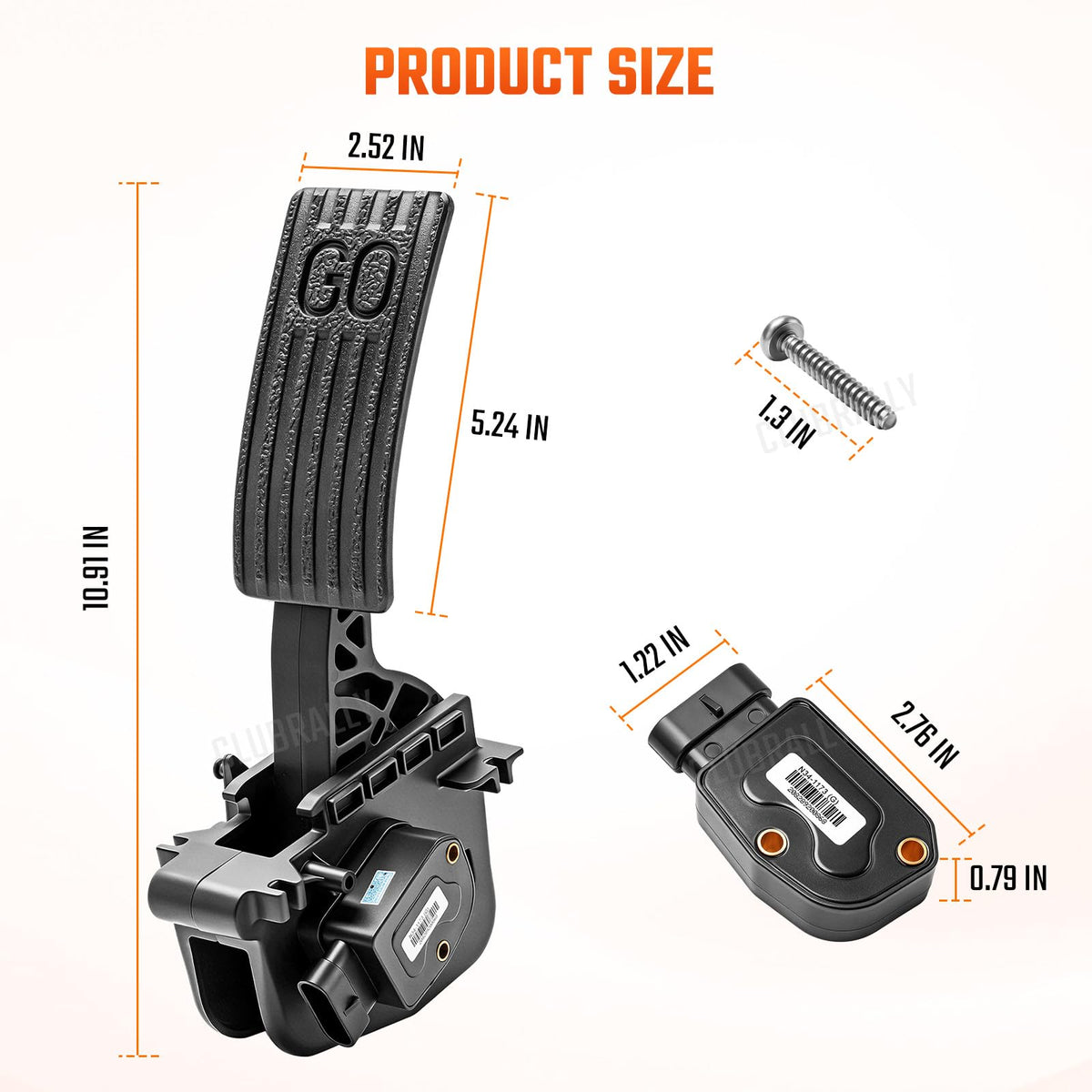CLUBRALLY easy-install pedal kit simplifies upgrading your golf cart