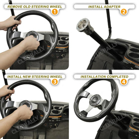 ClubRally steering wheel adapter installs in minutes with clear guidance.