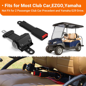 Easy installation process for CLUBRALLY seat belts on golf carts.