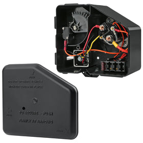 CLUBRALLY electrical box cover installed on a DS gas cart for 1992-2015, showing a secure fit.