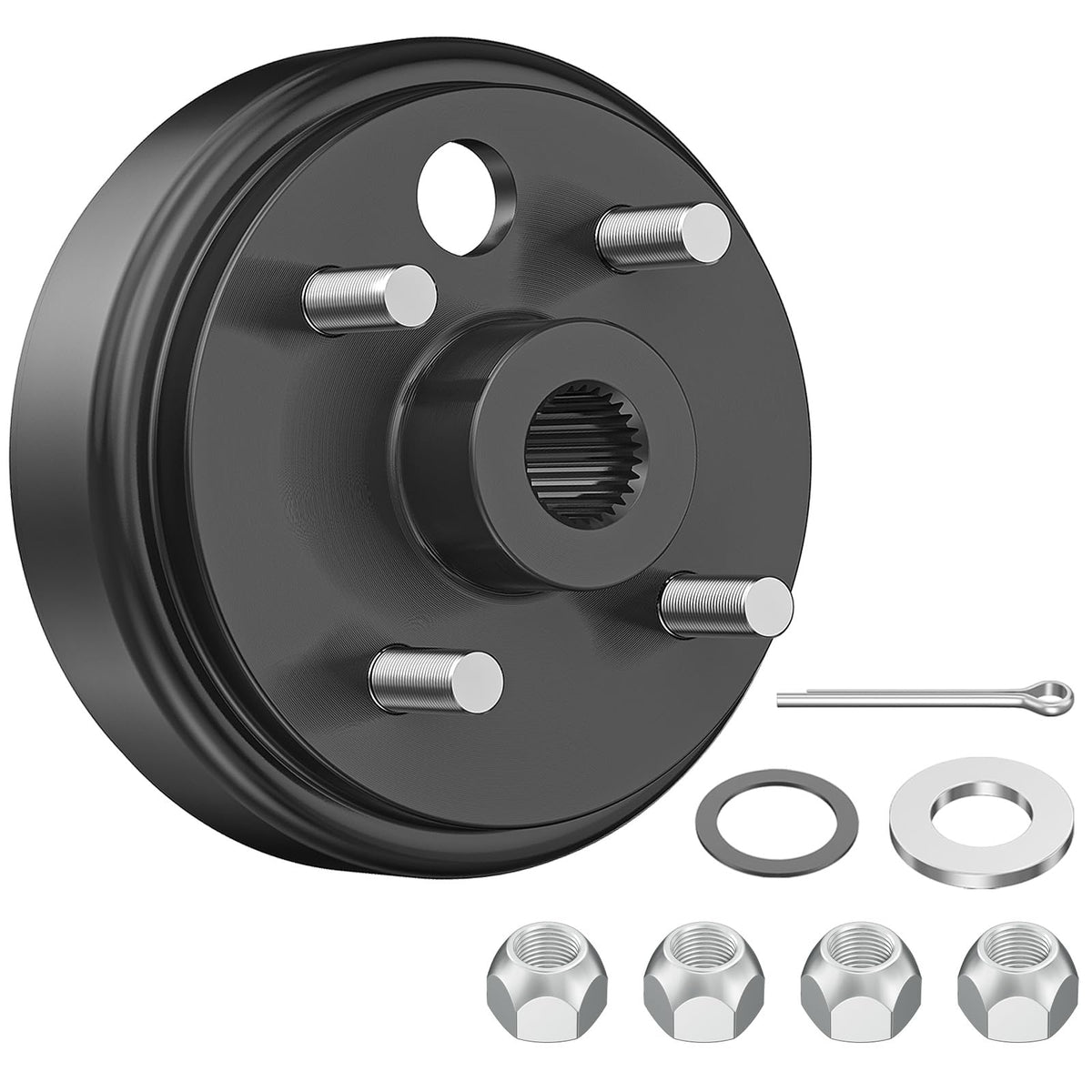 CLUBRALLY EZGO brake drum assembly for 1991+ carts with durable, secure fit