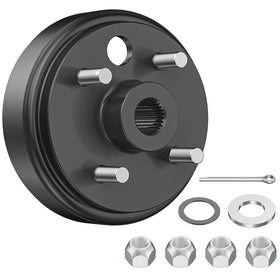 CLUBRALLY EZGO brake drum assembly for 1991+ carts with durable, secure fit
