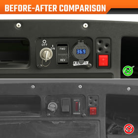 CLUBRALLY EZGO Medalist switch panel installed on cart