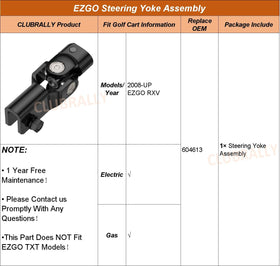 ClubRally OEM604613 yoke ensures authentic fit and reliable performance