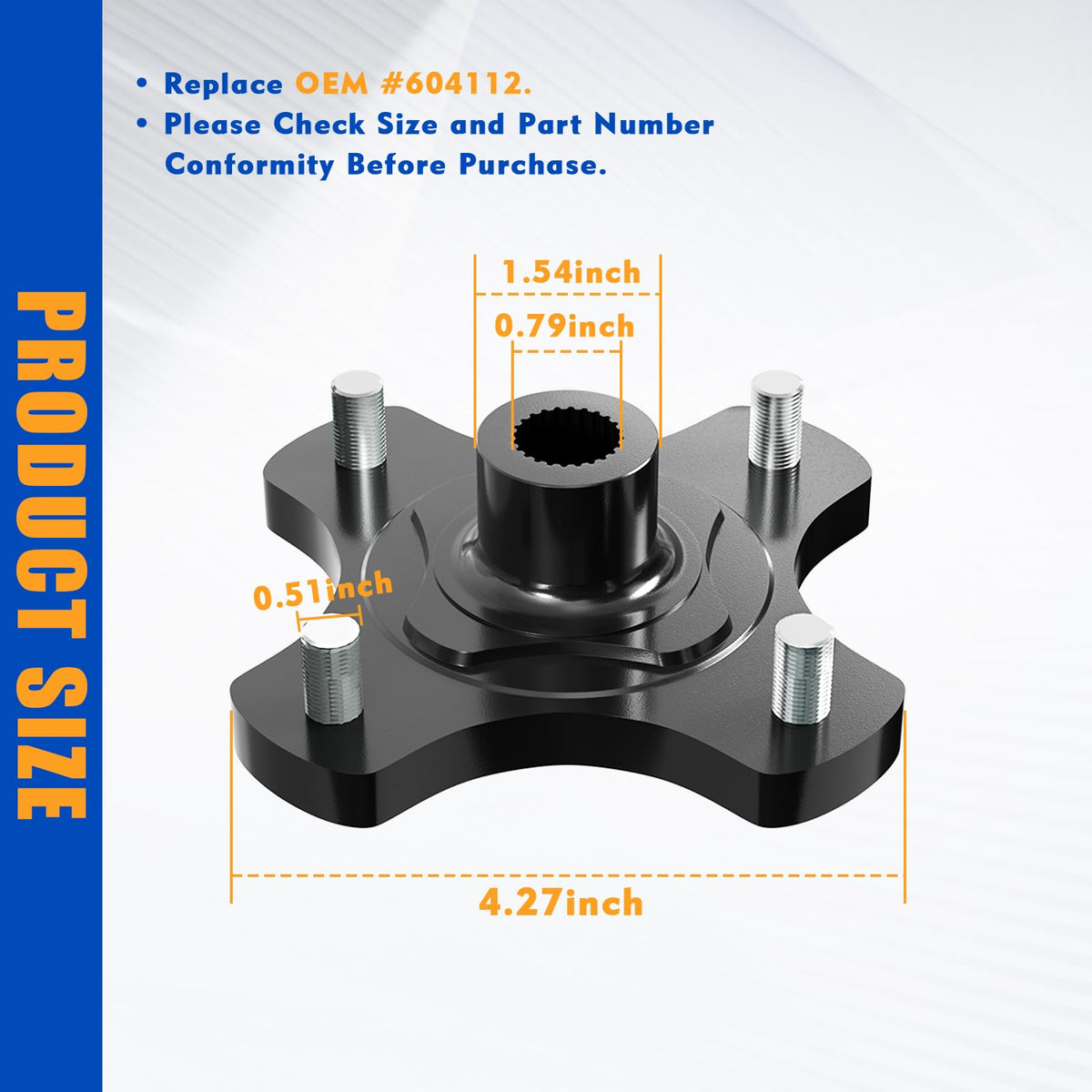ClubRally EZGO RXV hub packaging highlighting two-pack value