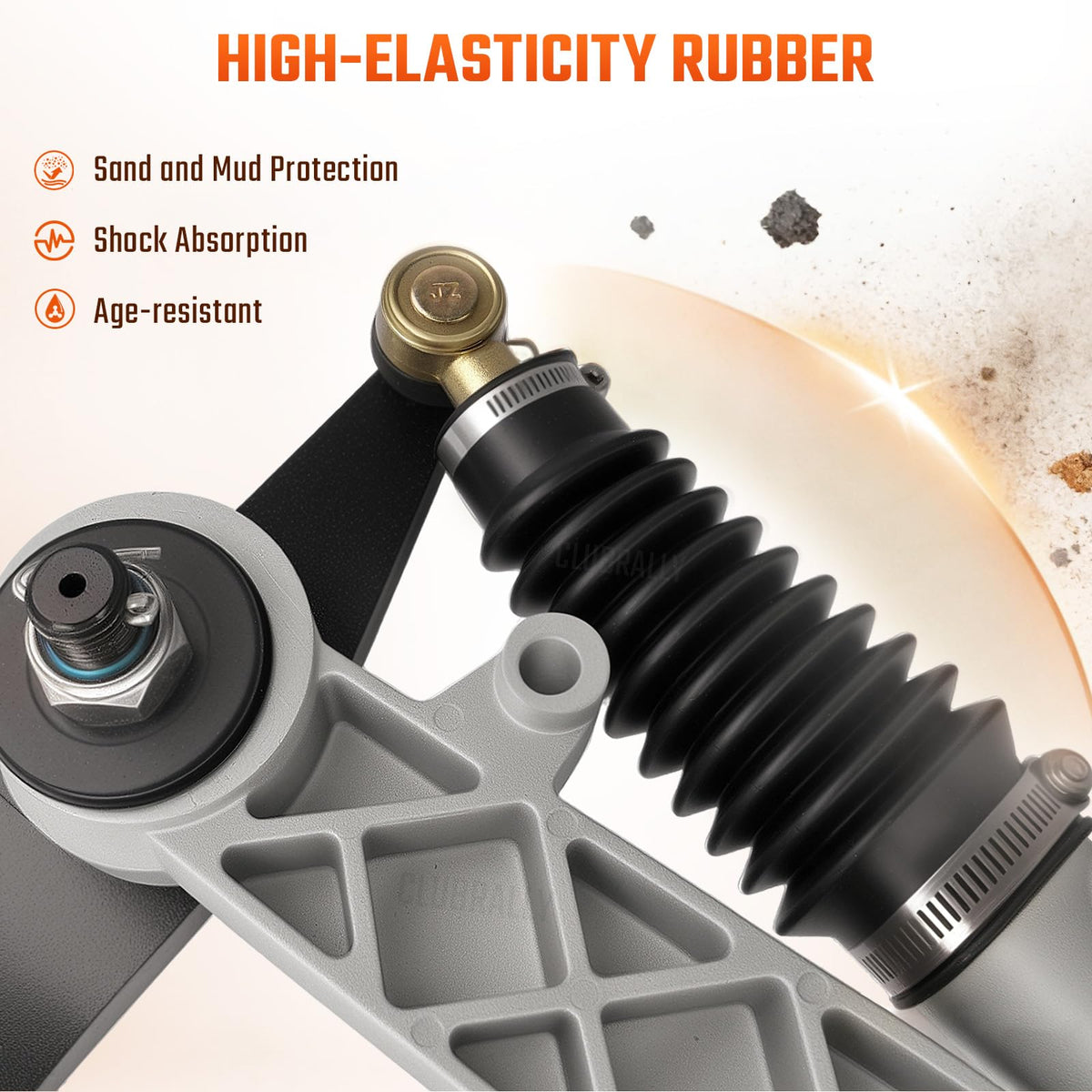 ClubRally EZGO steering rack box content with full assembly for quick replacement.