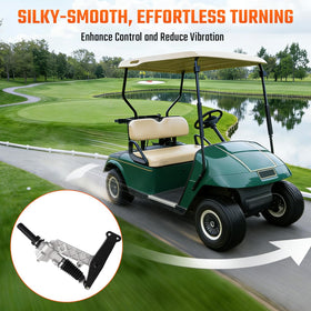 ClubRally EZGO steering rack installation guide image for easy DIY setup.