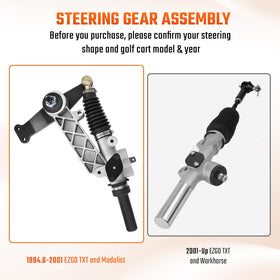 ClubRally EZGO steering rack OEM numbers highlight broad compatibility.