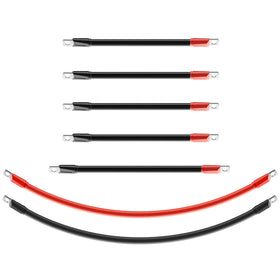 CLUBRALLY EZGO TXT battery cables kit 7-piece close-up shows sturdy connections for reliable power