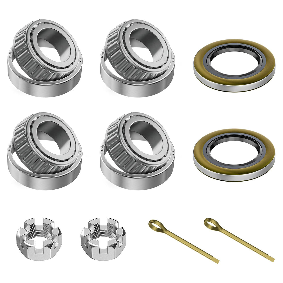 ClubRALLY EZGO TXT front axle bearings kit ready for installation and smoother rides.