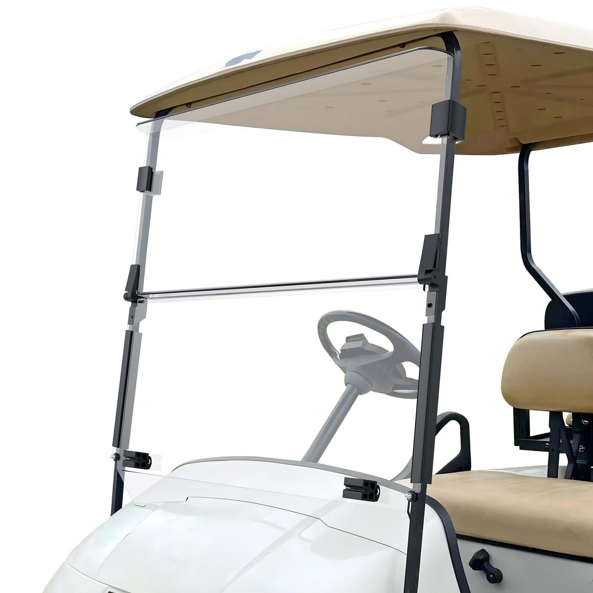 CLUBRALLY EZGO TXT front windshield with anti-UV glare protection