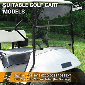 CLUBRALLY EZGO TXT windshield fitment on cart