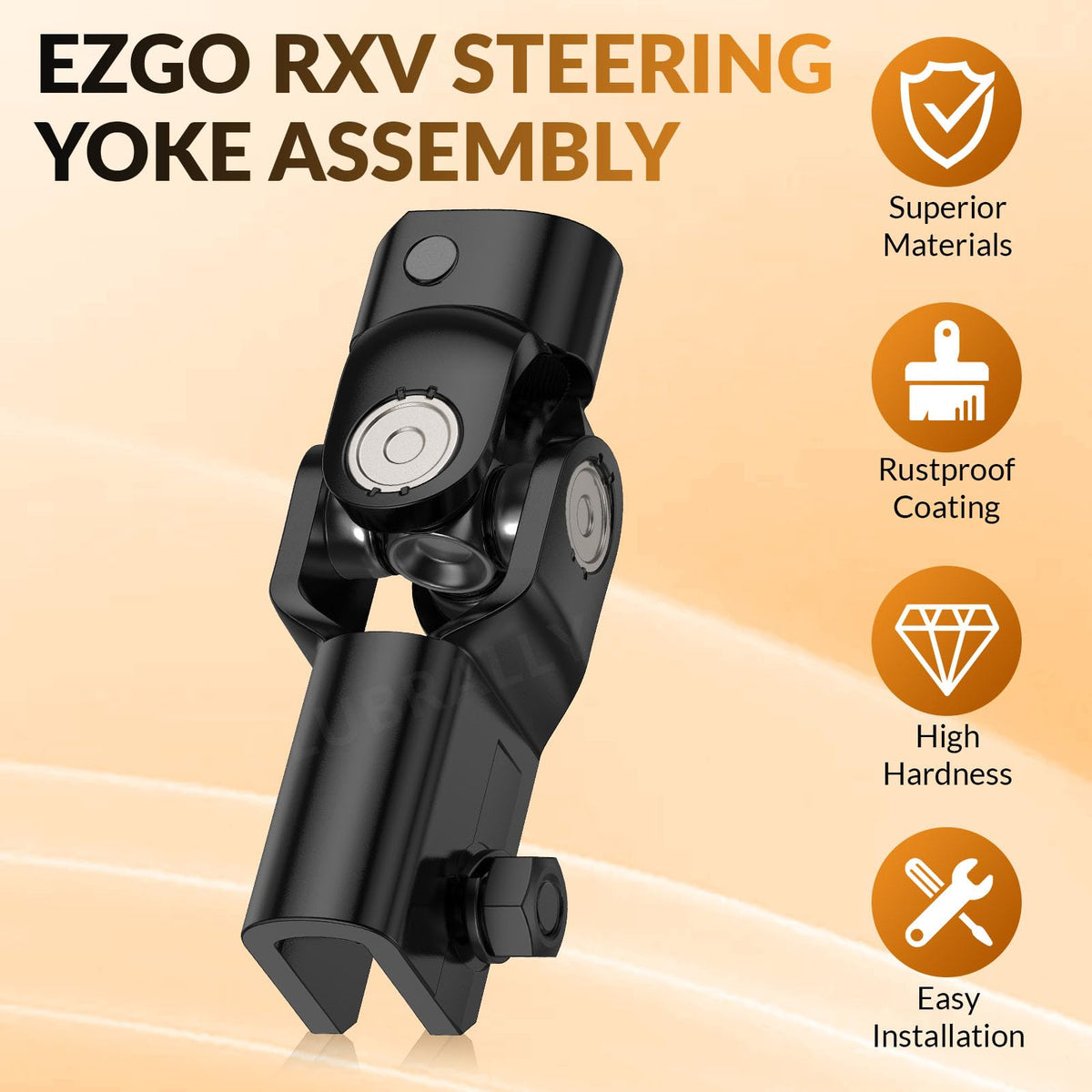 ClubRally EZGO yoke installation easy for quick replacement
