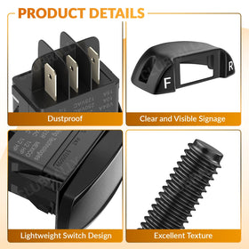 CLUBRALLY housing and switch provide a snug, reliable fit.