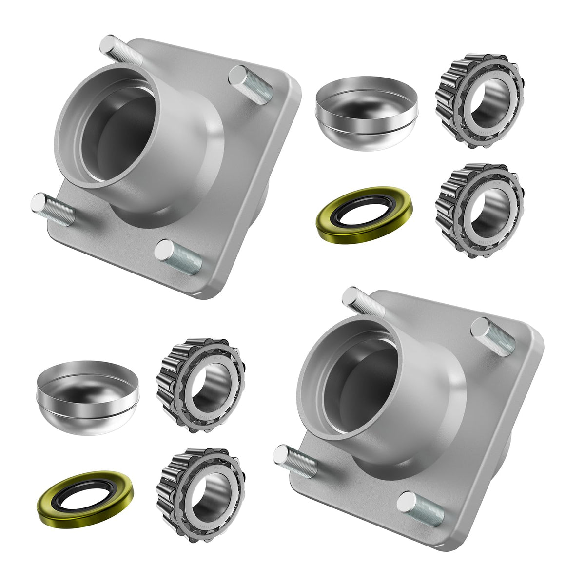 CLUBRALLY front hub assembly for Club Car DS improves wheel rotation
