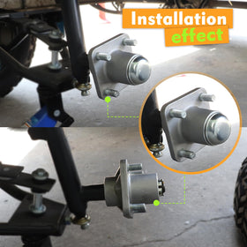 CLUBRALLY front hub dust cover protecting bearings for longevity