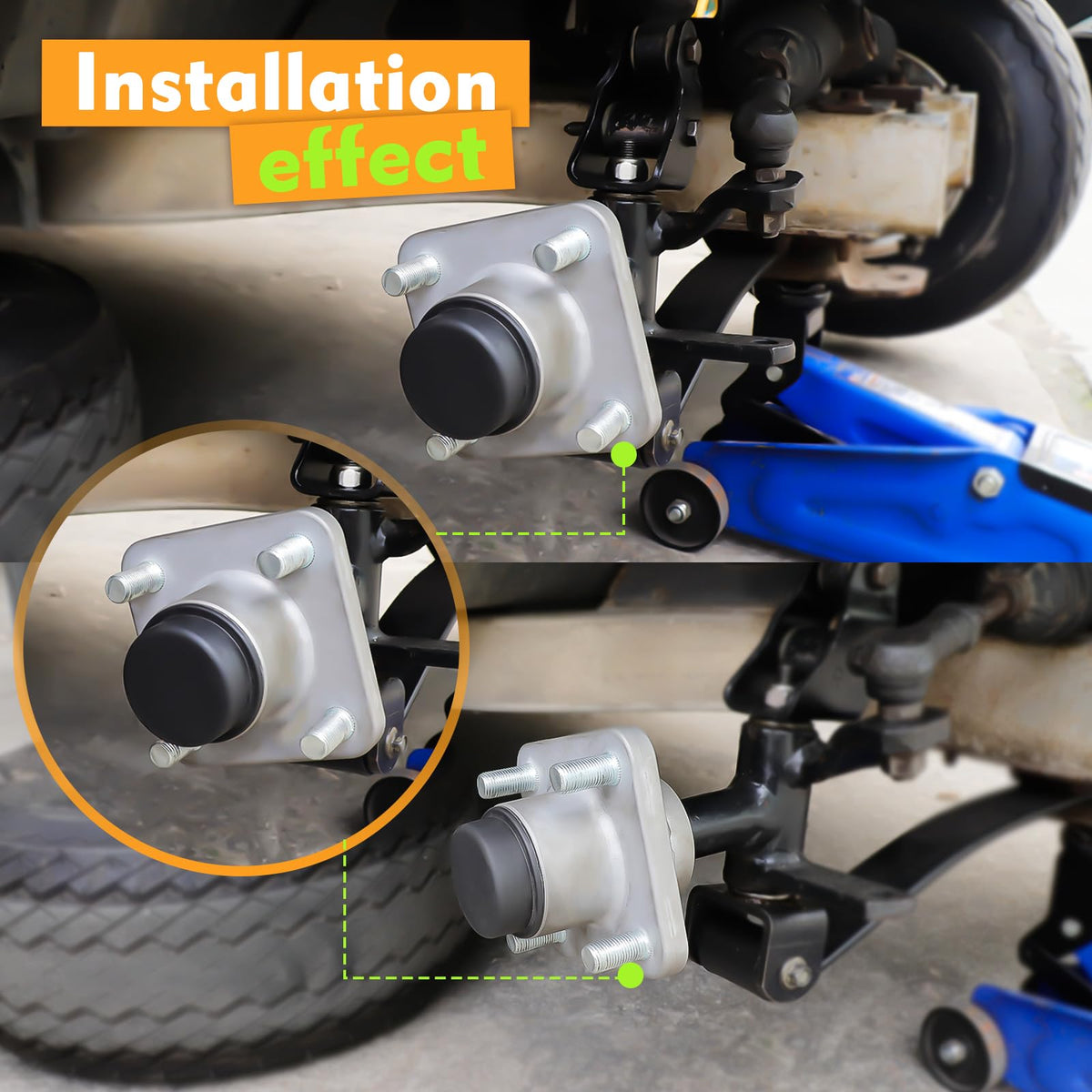 CLUBRALLY hub dust cover protecting against debris and wear