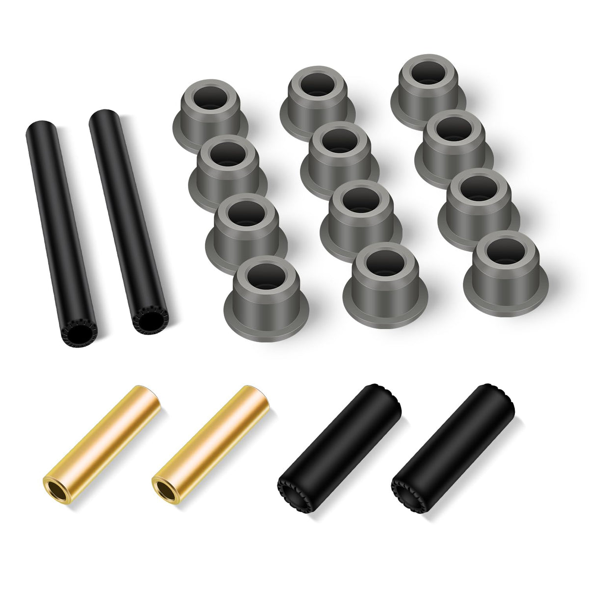 CLUBRALLY front leaf spring bushing-kit improves ride quality for Club Car Precedent.