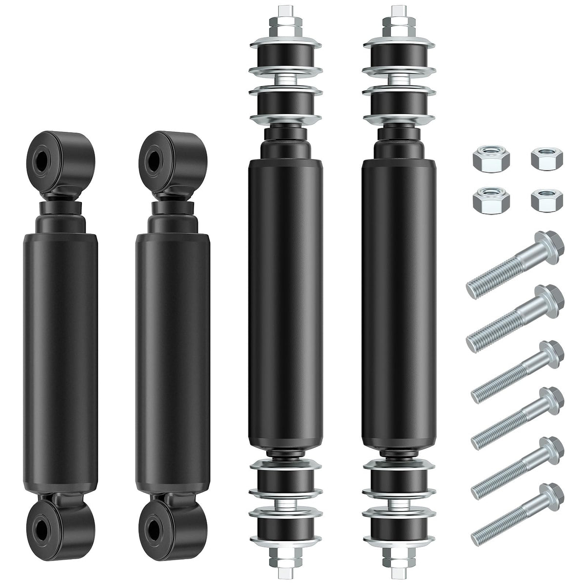 ClubRally front shock absorber for Club Car DS enhances ride comfort on rough roads.