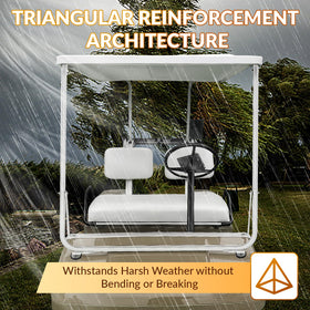 CLUBRALLY DS Carryall fit front-strut brackets for stable performance on uneven terrain.