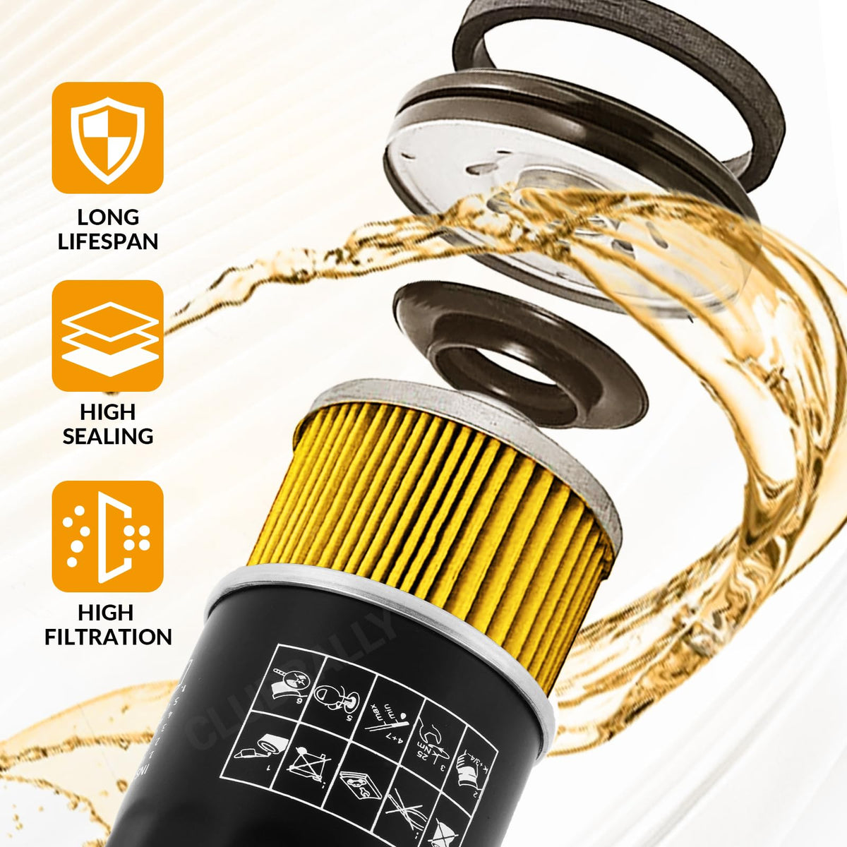 CLUBRALLY fuel filter 1013684 supports steady fuel delivery