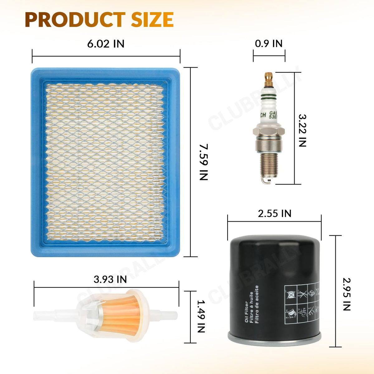 CLUBRALLY fuel filter 1014522 ensures clean fuel flow