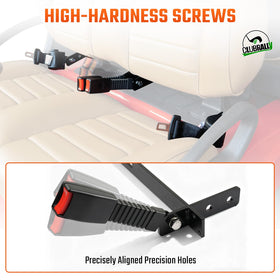 Easy installation without drilling for most 2+2/4+2 golf carts