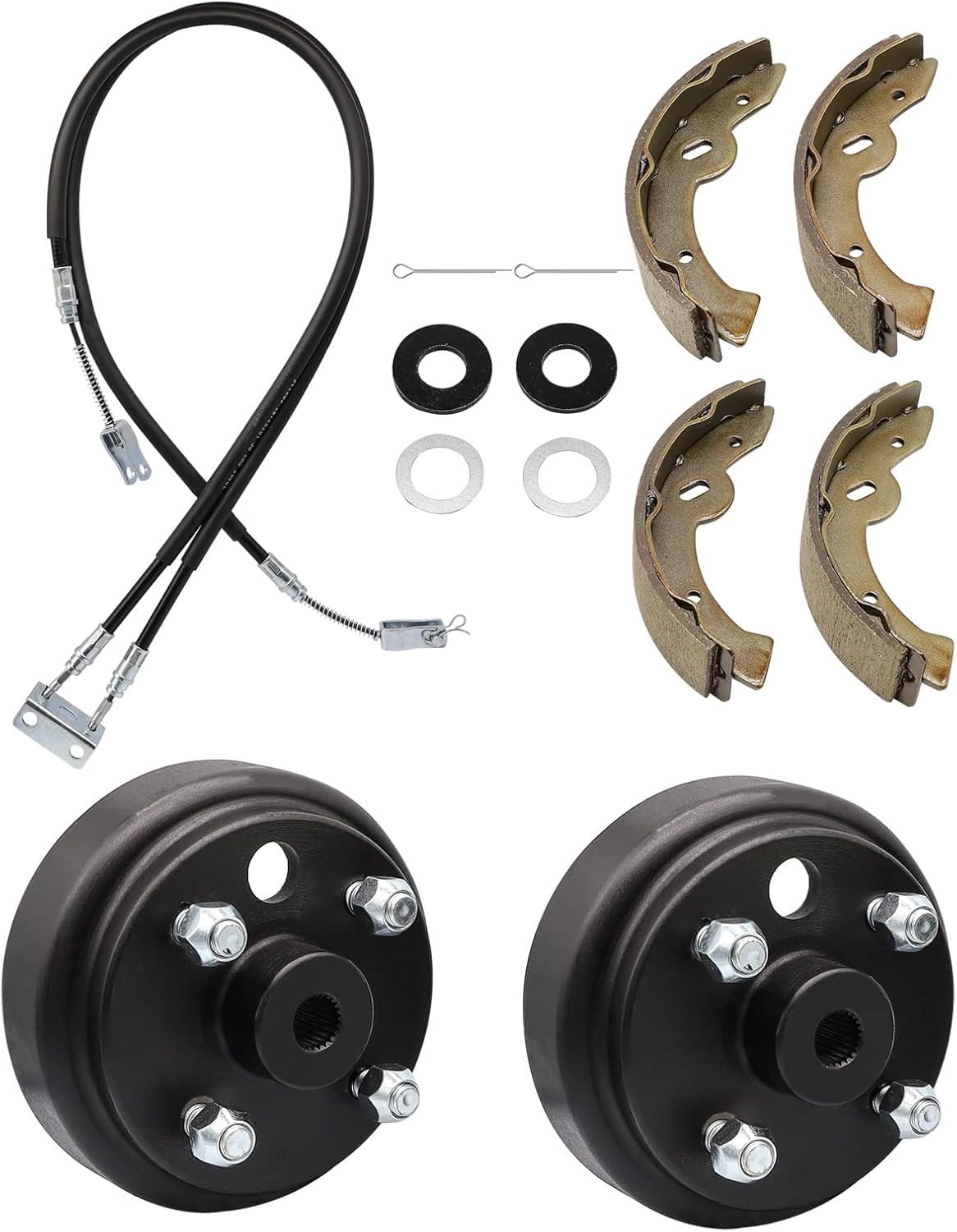 ClubRally brake cables bundled for EZGO TXT replacement.