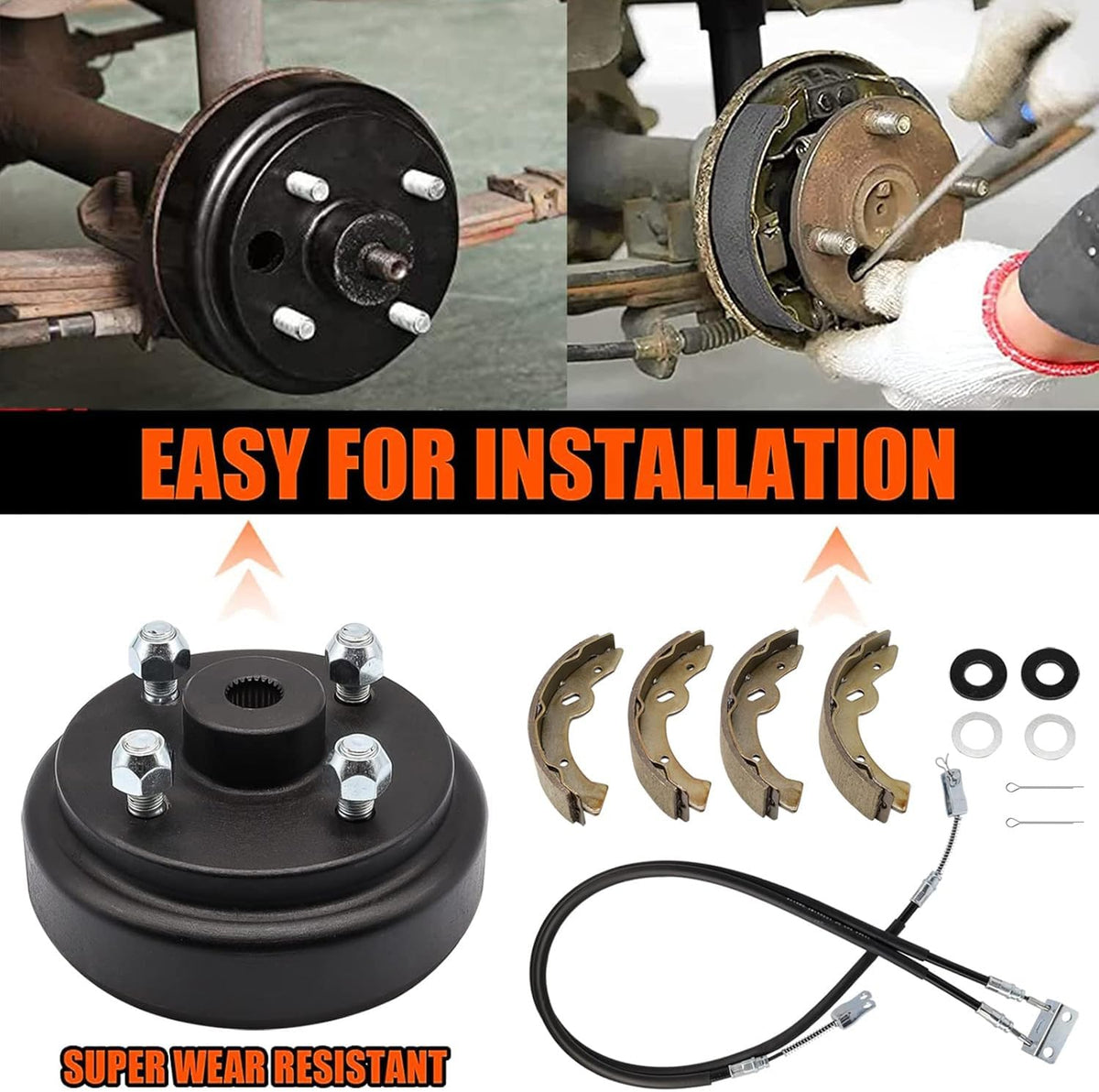 ClubRally deluxe brake kit packaging with gaskets and cotter pins.