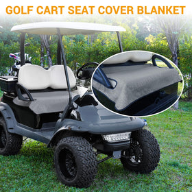 ClubRALLY gray seat cover armrests area shows secure non-slip fit.