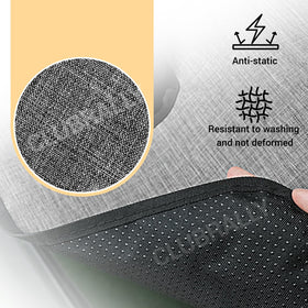 ClubRALLY gray texture detail highlights soft, breathable, wear-resistant fabric.