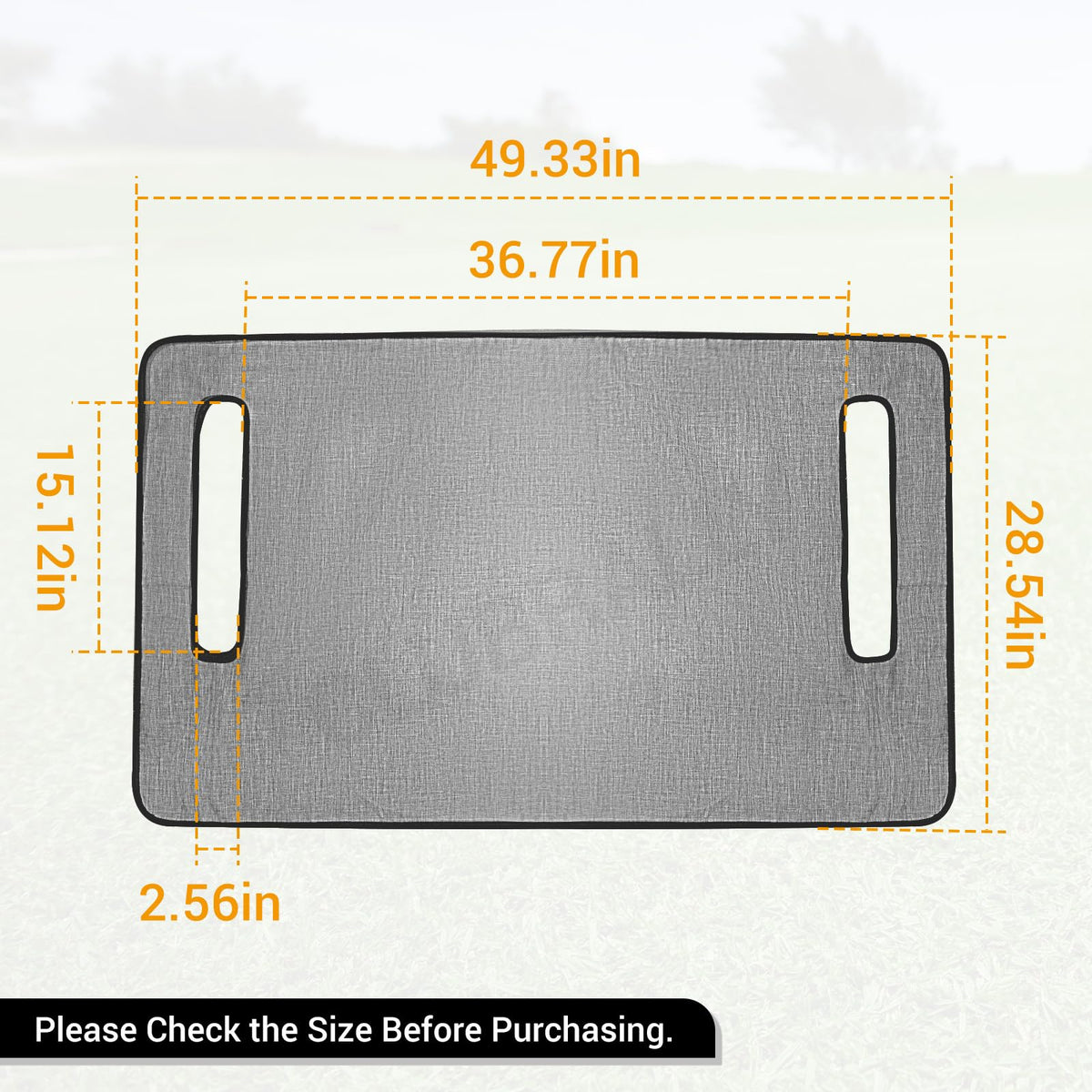 ClubRALLY gray universal cover demonstrates compatibility with Club Car and EZGO.