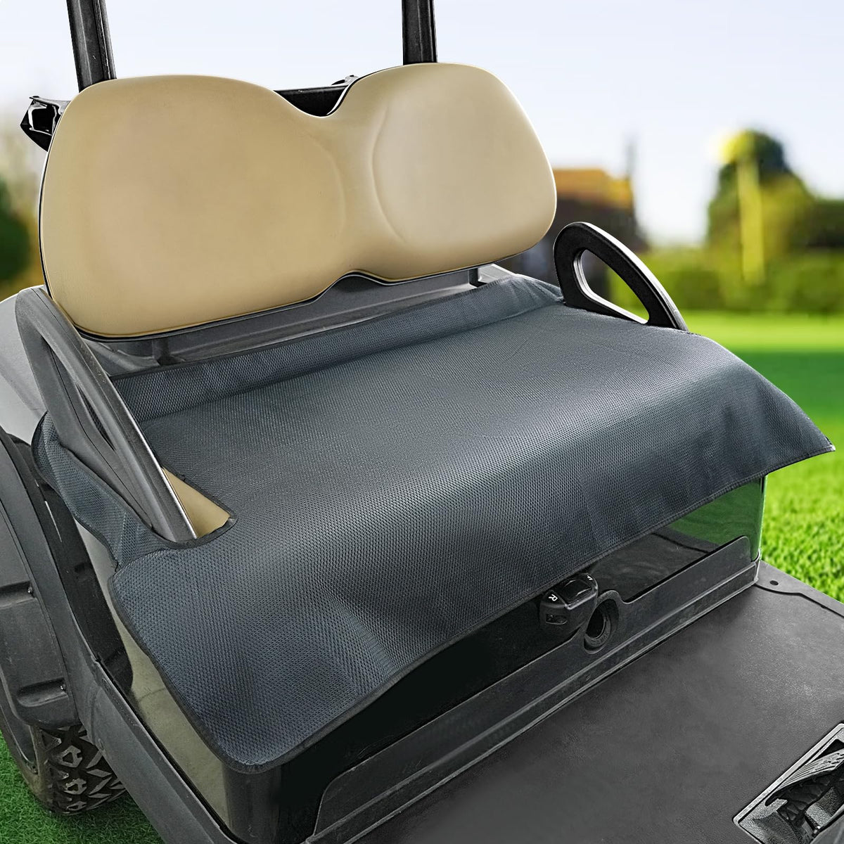 CLUBRALLY golf-cart-seat-cover-universal-fit keeps seats protected from wear