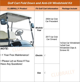 ClubRally compatible with 2004-up Club Car Precedent Tempo Onward for easy upgrade.