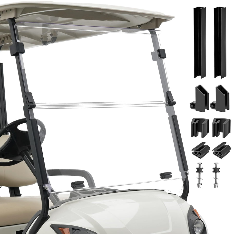 CLUBRALLY Yamaha G29 windshield front view with clear visibility and UV protection