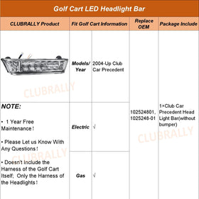 CLUBRALLY headlight bar packaging includes 1 light bar.