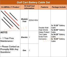 CLUBRALLY heavy-duty cables built for rugged golf course use.